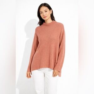 Anthropologie Nation LTD Dusty Rose Knit Sweater Size S Pima Cotton Minimalist